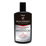 Shampoo Matizador De Canas Negro 450 Ml Malandro