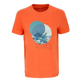 Polera Manga Corta Circles Men Orange Doite