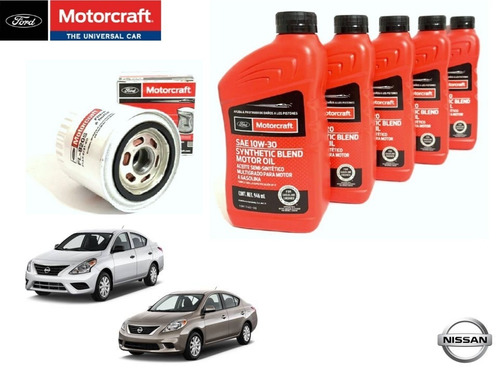 Kit  10w30 Semi Sintetico Versa 2015 Motorcraft Original