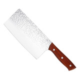 Cuchillo Hacha Nakiri 8.5x30cm Cocina Chef Plateado-flex