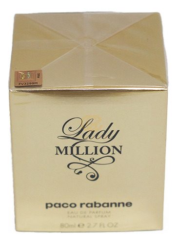 Perfume Lady Million 80ml Edp Paco Rabanne Original C/selo