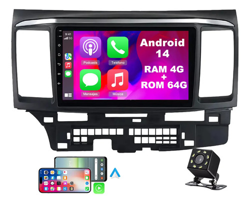 9 Estereo Android Carplay Para Mitsubishi Lancer 2008-2018