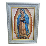 Guadalupe Cuadro Al Óleo En Alto Relieve 