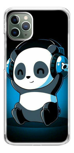 Capa Capinha De Celular Personalizada Urso Panda Musica Fofo