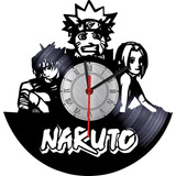 Reloj En Vinilo Lp/ Vinyl  Clock Naruto Anime Manga