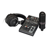 Mezcladora Yamaha Ag03mk2 Paquete Live Streaming Microfono