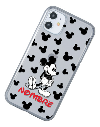 Funda Para iPhone Mickey Mouse Personalizada Tu Nombre