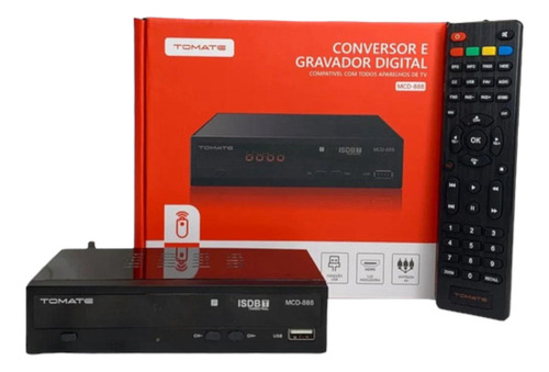 Conversor Digital Acompanha Cabo Hdmi Rca Controle Pilha