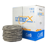 Cable Utp Cat 6 Cm 23 Awg Gris Trimerx X 305 Mt