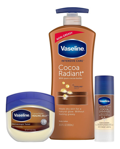 Vaseline Intensive Care - Loción Radiante De Cacao, 20.3 O.