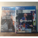 Combo 2 Juegos Ps4 (físico) - Fifa 21 Y Battlefield 1