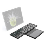 Teclado Inalámbrico Ultra Delgado Plegable Con Touchpad Gran