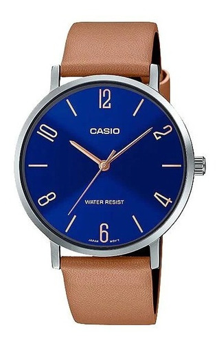 Reloj Casio Hombre Mtp-vt01l Diseño Plano Original Garantía