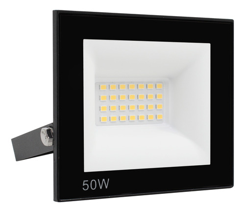 Kit 7 Refletor Led 50w Bivolt Prova Dágua Ip66 Luz Frio