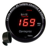 Conta Giros Motor Esportivo Digital 52mm + Copo Suporte Vm