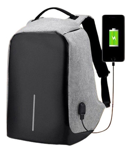 Mochila Antirrobo Impermeable Anticorte Usb Porta Notebook