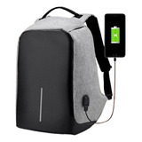 Mochila Antirrobo Impermeable Anticorte Usb Porta Notebook