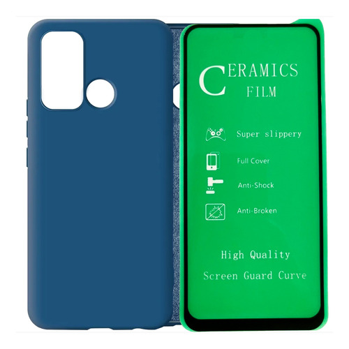 Silicone Case Con Gamuza Interna + Vidrio Ceramic Para Vivo