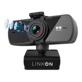 Webcam Camara Web Linkon 2k 1440p Usb Microfono Tripode Cubre Lente