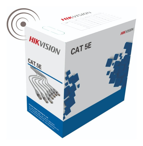 Cable Utp Categoria 5e Gris,  305 Mts 100% Cobre, Hikvision