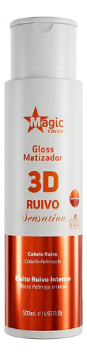 Máscara De Pigmentação 3d Gloss Magic Color Shader 500 Ml Red Tone Sensation (cobre)