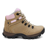 Bota Adventure Feminina Coturno Couro Legítimo Trilha Oferta