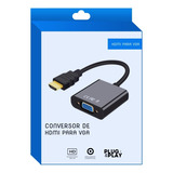 Cabo De Conversão Hdmi Vga Compatível Pc Notebook Videogame