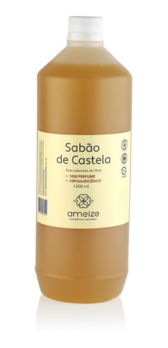 Sabonete De Azeite Castela 100% 1 Litro Sem Perfume