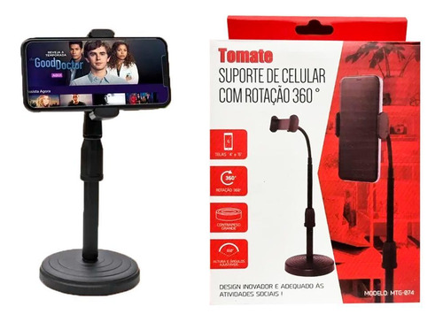 Suporte Tripé Celular Smartphone Mesa Portátil Selfie 360