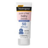 Protetor Solar Neutrogena Pure & Free Baby Mineral Spf50 Imp