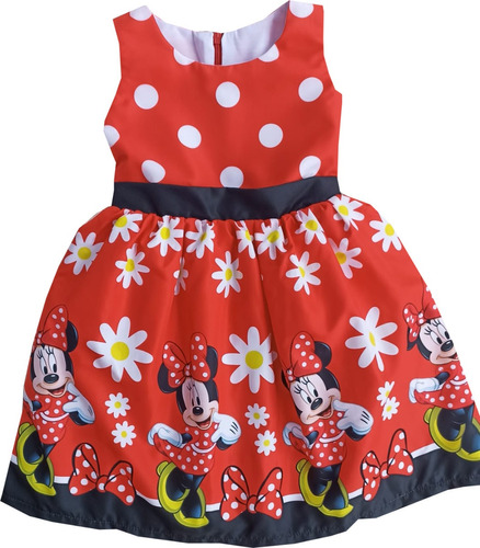 Vestido Para Niñas De Disney Minnie Mouse - Cs