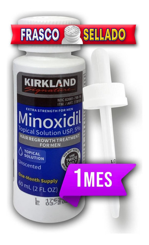 Minoxidil Kirkland 5% Solución Tópica 1 Mes De Tratamiento