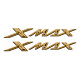 Par De Adesivo Scooter Yamaha Xmax 2020 A 2023 Dourado