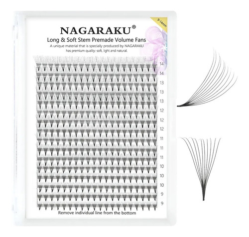 Extensión De Pestaña Nagaraku Prearmado Big Box 4d 5d 6d 10d