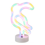 Lampara Luz Led Neon Decorativa Tucan Ave Moderna Cable Usb