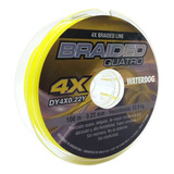 Tanza Cuerda Pesca Waterdog 0,22mm Multifilamento Dy4x0.22 Color Yellow