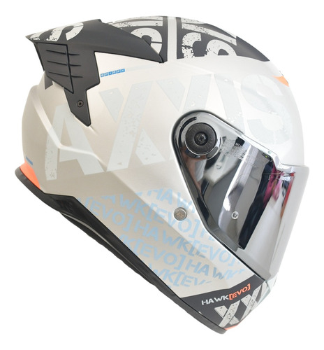 Casco Integral Certificado Axxis Para Motociclista Hawk