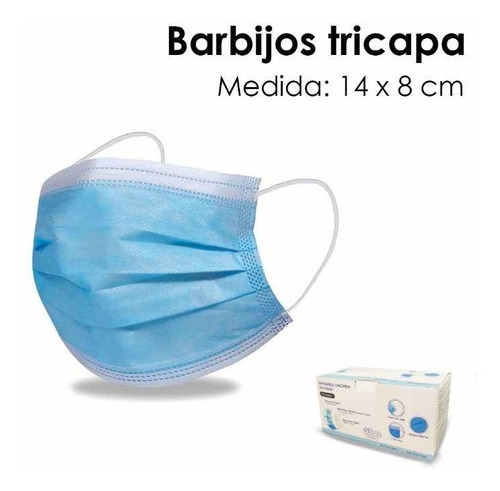 Barbijos Descartables Tapaboca Máxima Proteccion Caja X 100