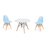 Combo Mesa Eames + 2 Sillas Eames Kids Niños