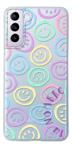 Funda Para Galaxy Para Mujer Happy Faces Con Nombre