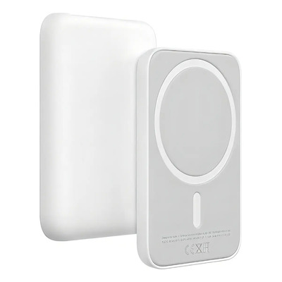 Power Bank Kiosla 5000mAh Magnético Inalámbrico MagSafe iPhone 12-15 Blanco | Meses sin interés