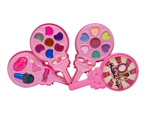 Set De Maquillaje Paleta Con Accesorios Para Niñas 