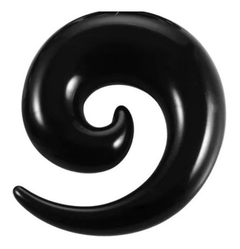 Alargador Espiral Preto 18mm E 20mm Unidade