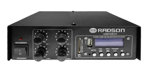 Amplificador Radson De Perifoneo 20w Rms 2 Canales Bluetooth