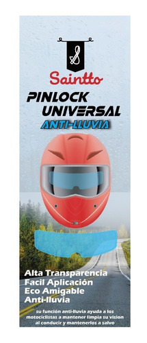 Pinlock Universal Anti-empañante Anti Lluvia Casco Moto