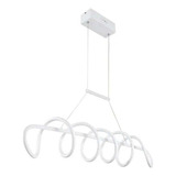 Candil De Led 50w Colgante Modernista Dimeable Blanco Leon