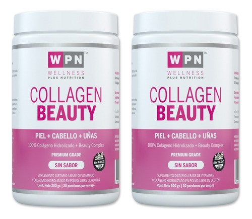 Wpn Colágeno Hidrolizado + Beauty Complex | Pack 2 Meses