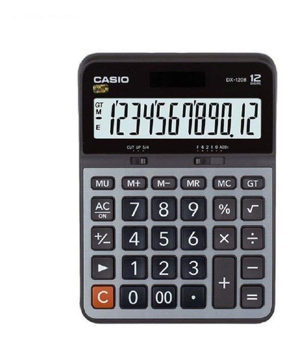 Calculadora Casio 12 Dígitos Dx-120b - Preta/prata