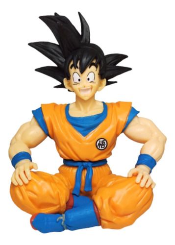 Figura Dragon Ball Z Super Goku Sayayin Sentado Traje 11cm
