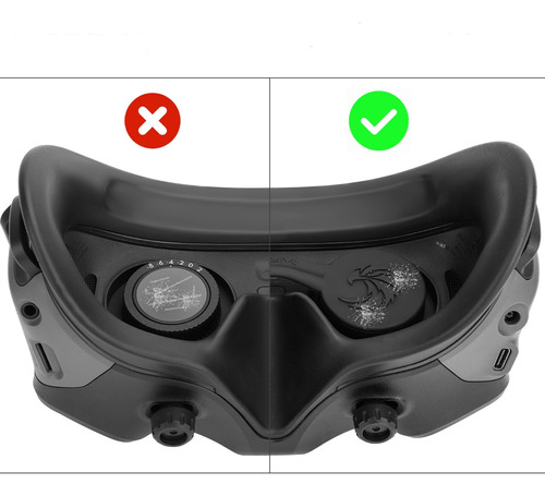 Protector Silicona Lentes Gafas Googles 2 Dron Dji Fpv Avata